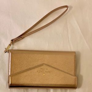 Kate Spade Rose Gold iPhone XS Wallet Case